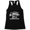 all i caught was this crappie fish Racerback Tank