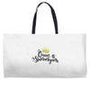 queen shenanigans Weekender Totes