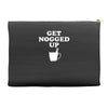 get nogged up funny Accessory Pouches