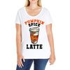 pumpkin space latte Ladies Curvy T-Shirt