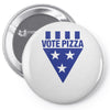 vote pizza best trending Pin-back button