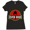 Over 9000 DBZ Vegeta Ladies Fitted T-Shirt