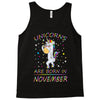 UNICORNS ARE BORN IN NOVEMBER Tank Top