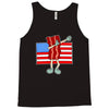 bacon american flag dab Tank Top