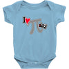 i heart pi day Baby Onesie