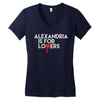 alexandria is for lovers Women's V-Neck T-Shirt