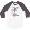 I Wear Grey For My Grand Daughter (Brain Cancer Awareness) 3/4 Sleeve Shirt