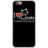 i love cats it's people who annoy me iPhone 6/6s Case