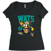 wats (2) Women's Triblend Scoop T-shirt