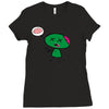 zombie cartoon Ladies Fitted T-Shirt