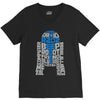 r2d2 typography V-Neck Tee