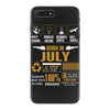 Born July Multitasking Problem Solving Tees iPhone 7 Plus Case