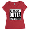 straight outta salty springs Women's Triblend Scoop T-shirt