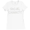social casualty Ladies Fitted T-Shirt