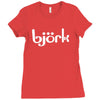 bj&ouml;rk hooded sweatshirt Ladies Fitted T-Shirt