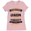 Super Cool Grandpa Of A Freaking Awesome Granddaughter Ladies Fitted T-Shirt