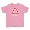 body under construction road sign Youth Tee