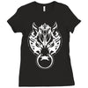 fenrir wolf motif Ladies Fitted T-Shirt