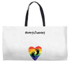 Worth The Wait Baby Foot Weekender Totes