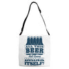 all this beer Adjustable Strap Totes