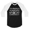 cat command 3/4 Sleeve Shirt