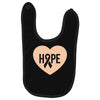 Hope With Heart Baby Bibs