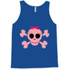 fummy pink skull long sleeve Tank Top