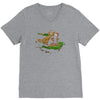 the tree, the raccoon V-Neck Tee