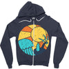 beach vibes Zipper Hoodie