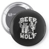 wolf beer Pin-back button