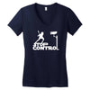 stop control Women's V-Neck T-Shirt