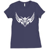 tribal flugel beidseitig bedruckt Ladies Fitted T-Shirt