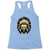 native american chief bear Racerback Tank