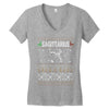 sagittarius christmas ugly sweater Women's V-Neck T-Shirt