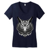 owl ornate Women's V-Neck T-Shirt