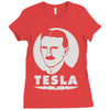 nikola tesla (2) Ladies Fitted T-Shirt
