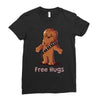 hug a wookiee Ladies Fitted T-Shirt