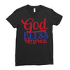 god bless america Ladies Fitted T-Shirt