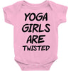 yoga girls are twisted Baby Onesie