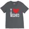i love techno V-Neck Tee