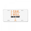 I Can I Will End Of The Story License Plate