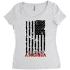 god bless america Women's Triblend Scoop T-shirt