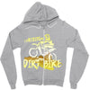 motorbike, love riding my dirtbike Zipper Hoodie