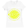 political the 80's 60's hippy anti capitalism Ladies Fitted T-Shirt