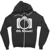 oh shoot camera Zipper Hoodie
