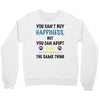 you can't buy happiness, but you can adopt a cat and that's pretty muc Crewneck Sweatshirt