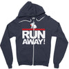 run away rabbit Zipper Hoodie