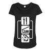 v2 eat sleep fish Maternity Scoop Neck T-shirt