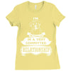 I Am Boxer Actually In A Very Commited Relationship Ladies Fitted T-Shirt