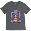 zombie bunny loves brains V-Neck Tee
